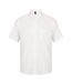 Chemise de travail antibactérienne à manches courtes homme blanc Henbury-1