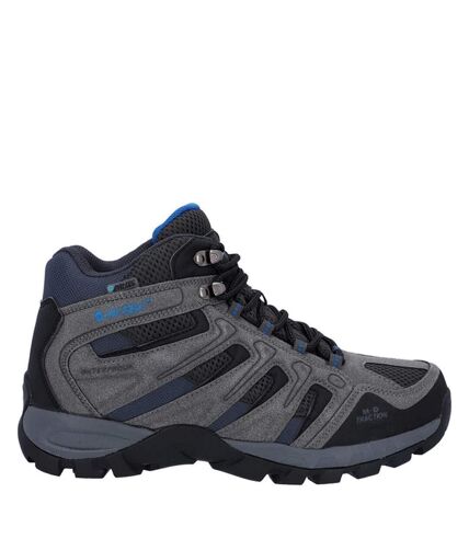 Hi-Tec Mens Torca Mid Cut Walking Boots (Charcoal/Nautical Blue) - UTFS10357