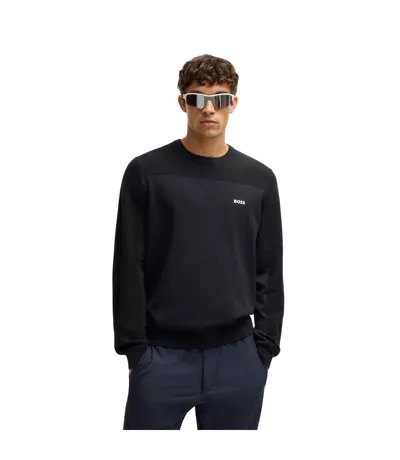 Sweat Momentum-x Homme Bleu Foncé Boss