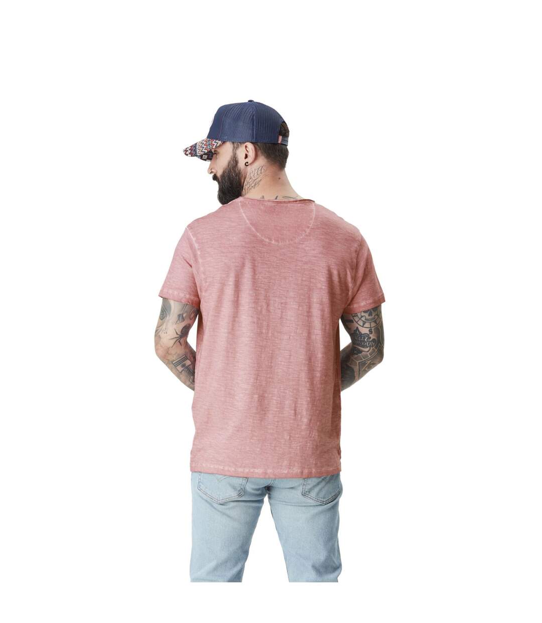 T-shirt homme col V en slub avec traitement Classic Vondutch