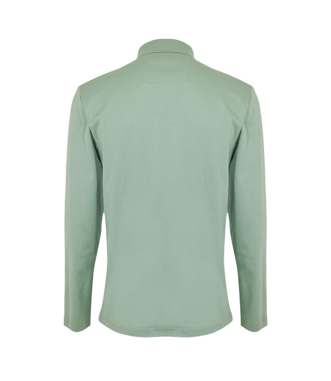 Mens Pirol Logo Long-sleeved Polo Shirt Green Boss-3