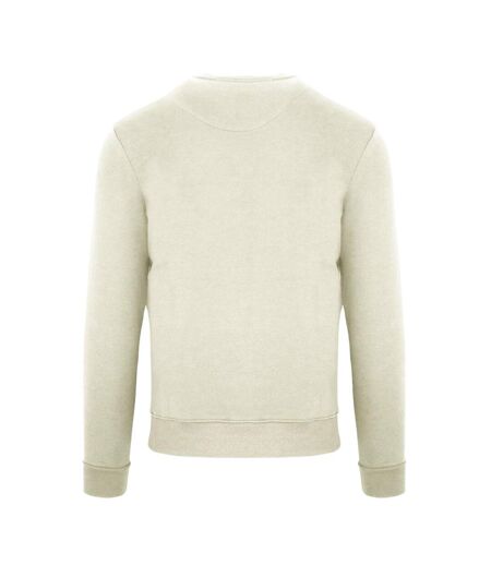 Mens Ribbed Sweatshirt Butter Aquascutum