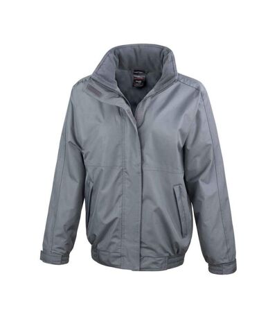 Womens/ladies channel jacket grey Result Core