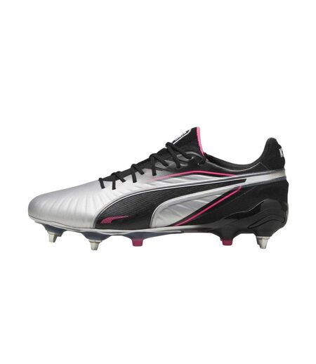 Mens King Ultimate Synthetic Soft Ground Football Boots Silver Puma