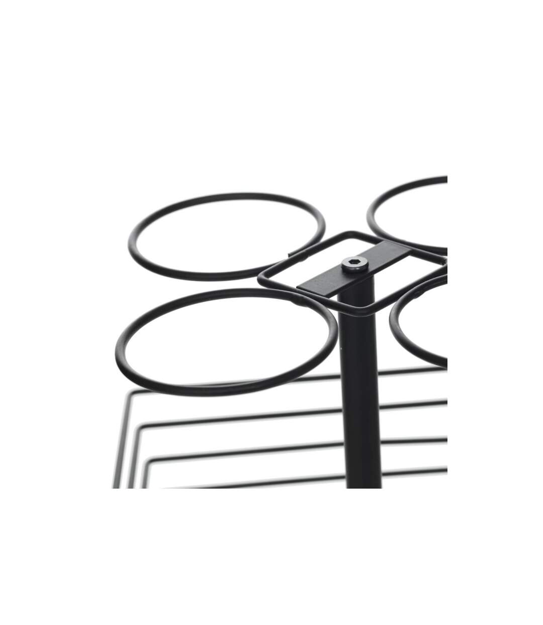Lot de 4 Mugs & Panier à Capsules Mino 26cl Noir-3