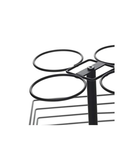 Lot de 4 Mugs & Panier à Capsules Mino 26cl Noir