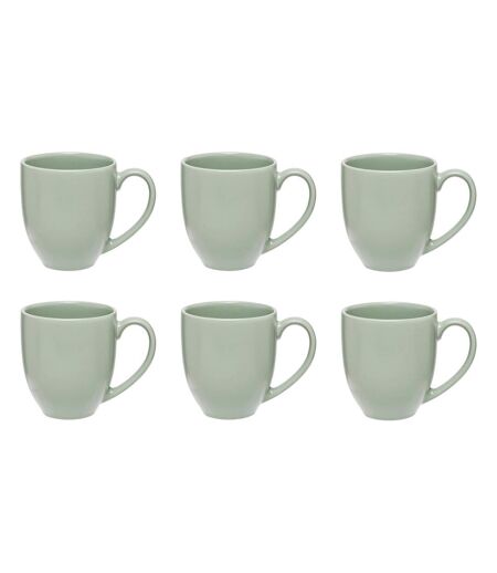 Lot de 6 Mugs en Céramique Maé 48cl Vert Olive