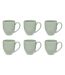 Lot de 6 Mugs en Céramique Maé 48cl Vert Olive-1