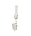 Bclarkes Studded Everyday Crossbody Bag 14cm X 24cm X 9cm Bone Silver Steve Madden-3