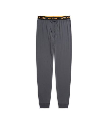 Mens off piste recycled base layer bottoms charcoal Animal