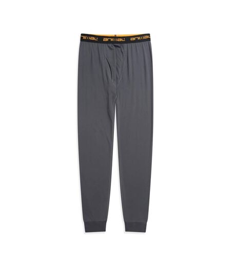 Mens off piste recycled base layer bottoms charcoal Animal