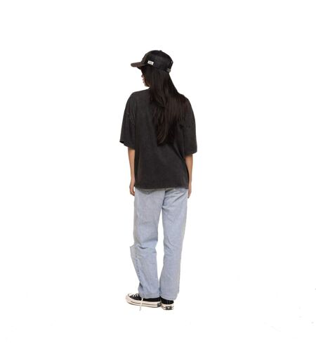 T-shirt femme oversize col rond lava dye print devant Road Vondutch