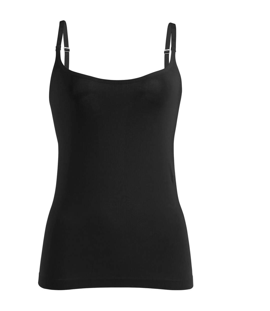 Womens/ladies Sleeveless Everyday Vest Top Black Wolford-2
