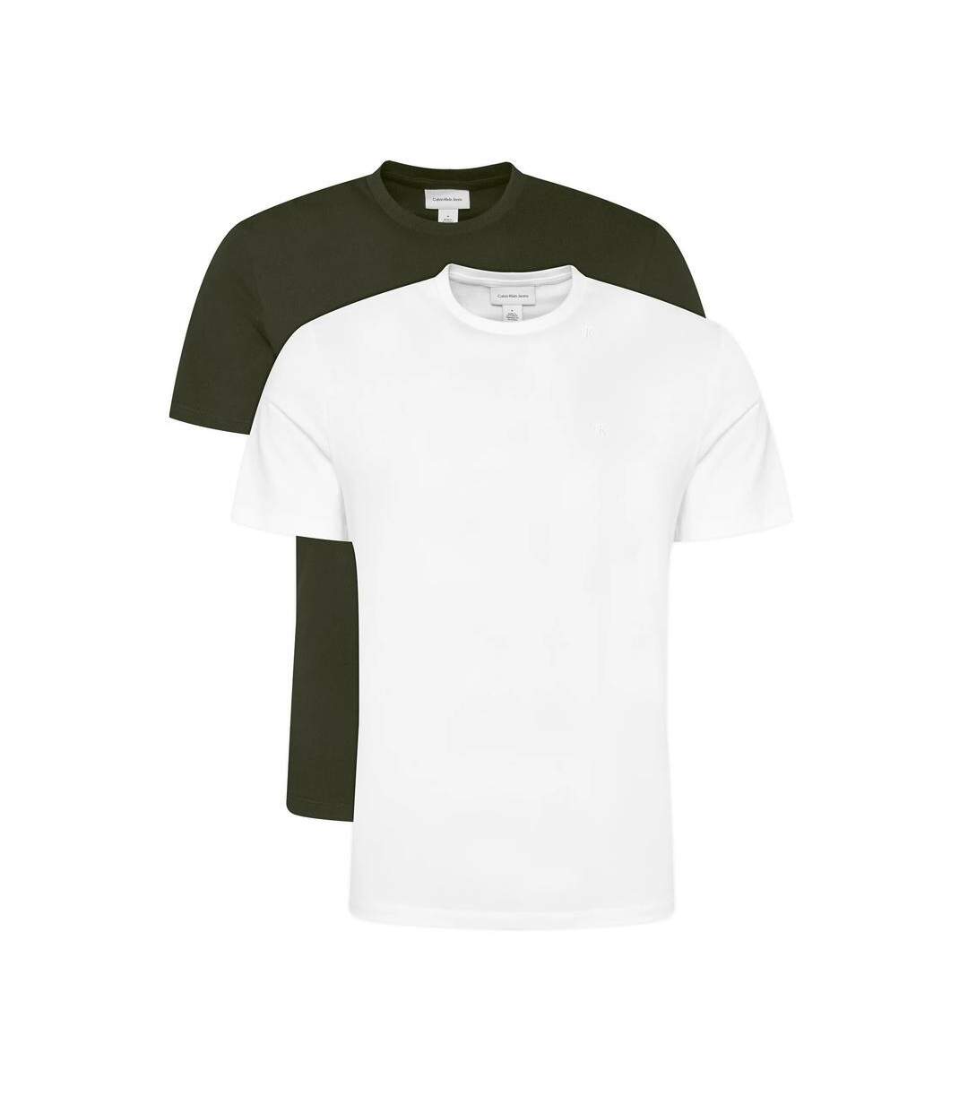 Lot de 2 t-shirts blanc/noir homme calvin klein jeans ss classic-1