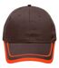 Casquette 6 panneaux coton brossé - MB6501 - marron-1