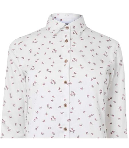 Womens/ladies Country Birds Shirt White Musto