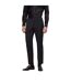 Mens Leon Straight Leg Trousers Black Boss-1
