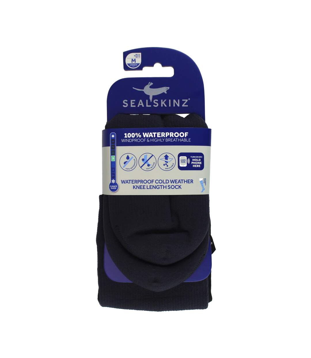 1 Pack Mens Waterproof Knee Socks for Cold Weather-2