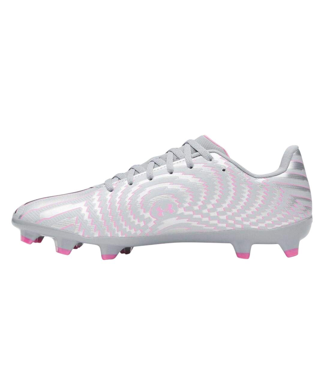 Mens Shadow 3 Firm Ground Football Boots Silver Black Under Armour-2