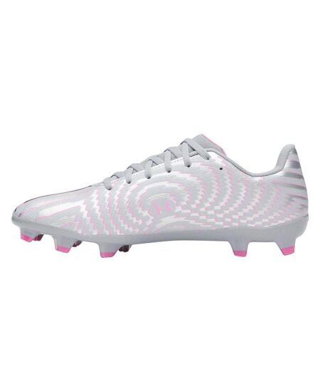 Mens Shadow 3 Firm Ground Football Boots Silver Black Under Armour