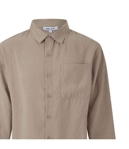Chemise Manches Longues Homme Taupe Belier