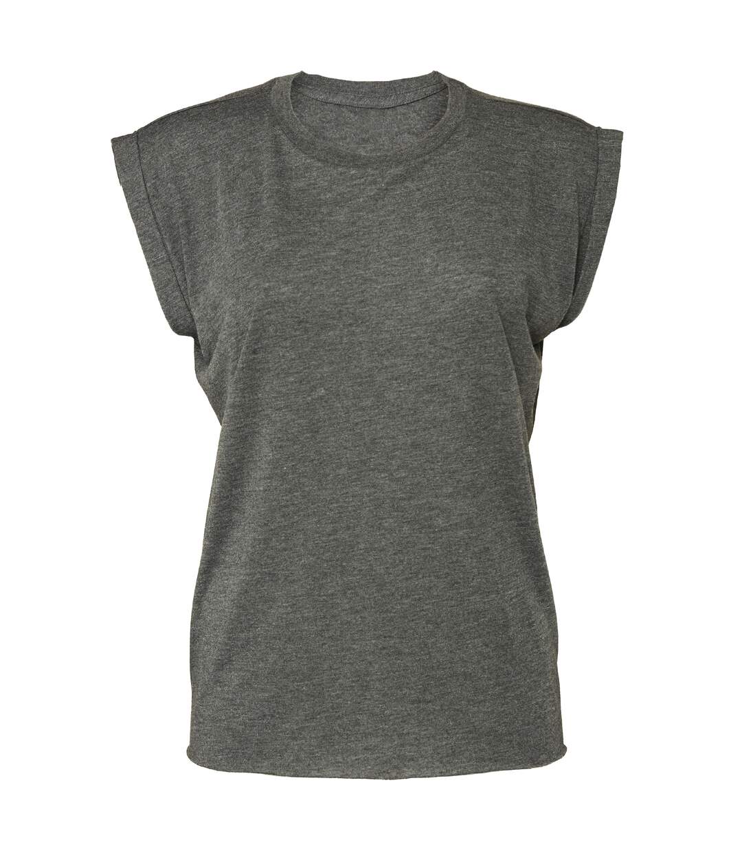 T-shirt manches courtes flowy femme gris foncé chiné Bella + Canvas