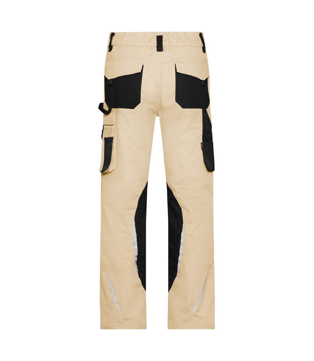 Pantalon De Travail Homme Beige Gris Noir James And Nicholson-2