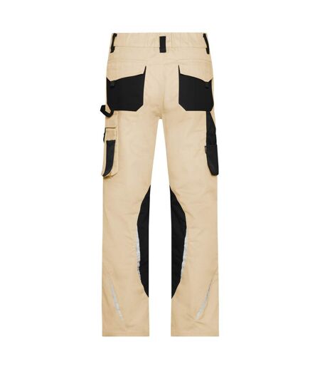 Pantalon De Travail Homme Beige Gris Noir James And Nicholson