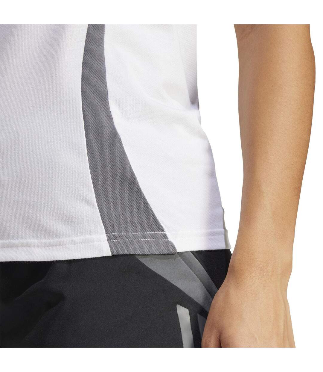 Polo Manches Courtes Tiro Femme Blanc Adidas-4
