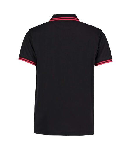 Polo homme noir / rouge Kustom Kit Kustom Kit