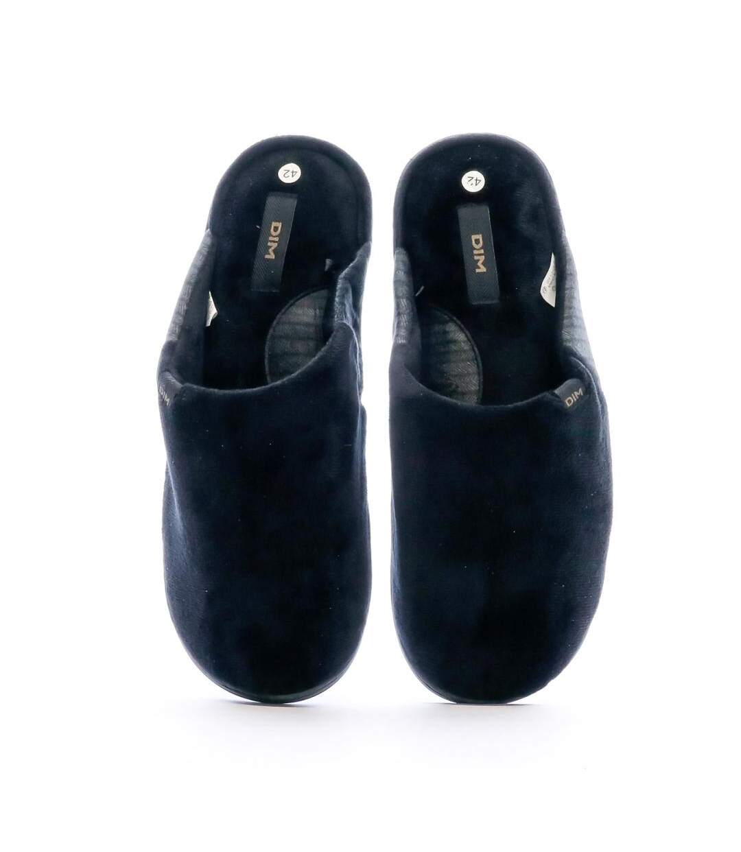 Chaussons noir homme dim wenzel-2
