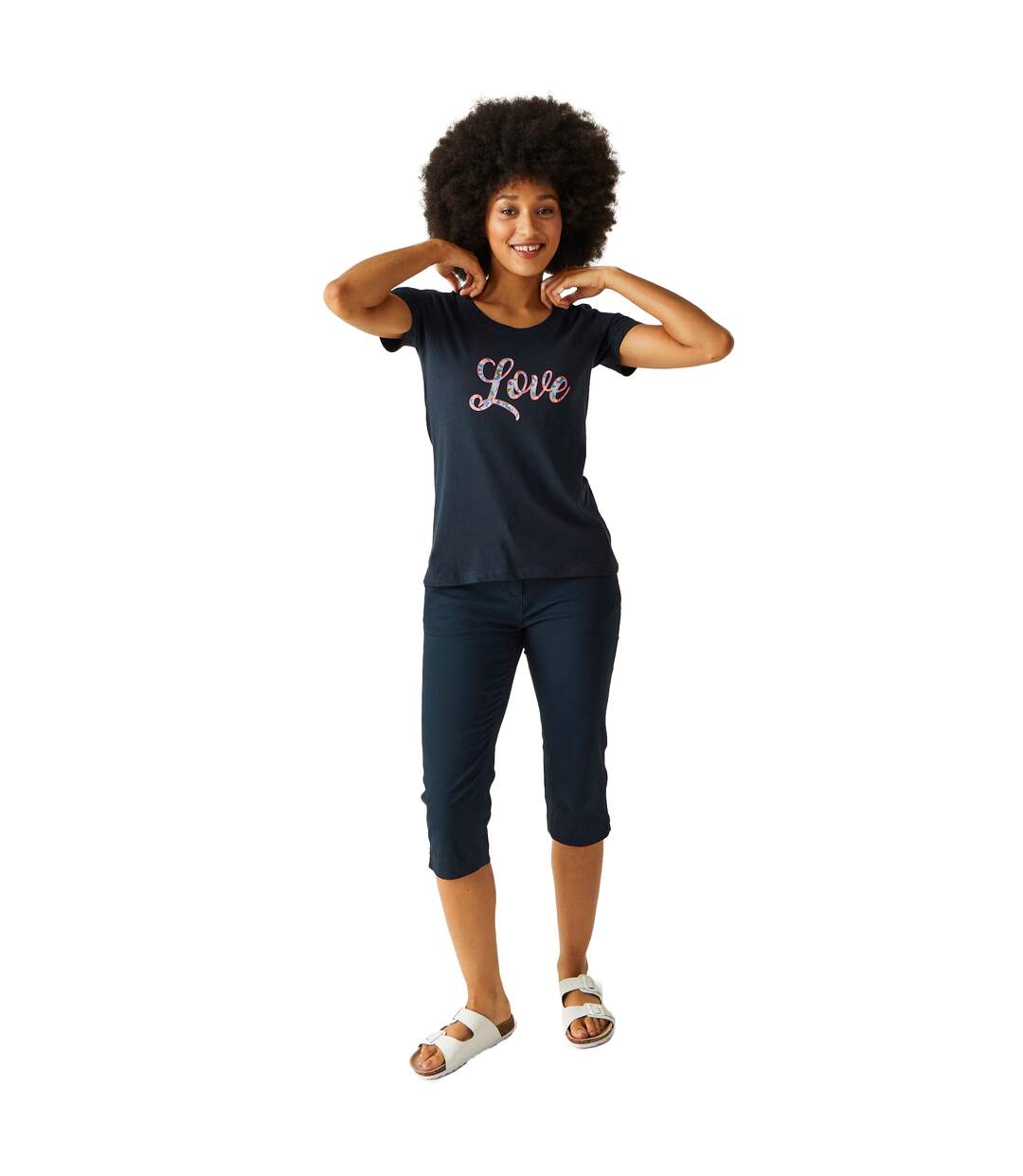 T-shirt Filandra Femme Bleu Marine Regatta-1
