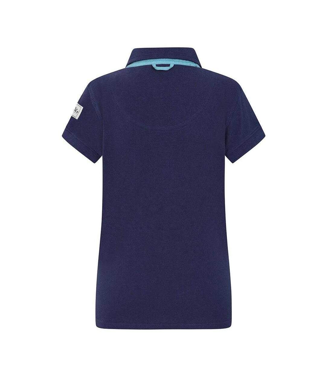 Womens/ladies Plain Polo Shirt Twilight Lazy Jacks-2