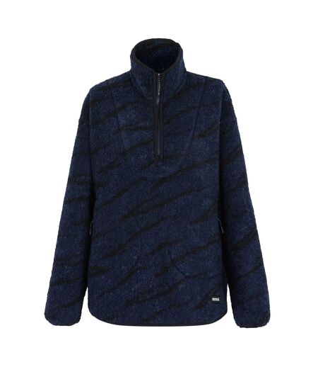 Polaire Motif/style Abstrait Frankie Femme Bleu Marine Noir Regatta