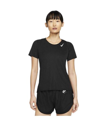 Haut Manches Courtes Compétition Femme Noir Nike