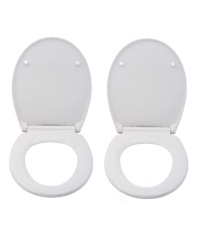 2 x Abattant WC Cento - Blanc