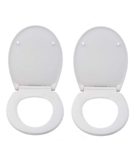 2 x Abattant WC Cento - Blanc
