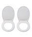 2 x Abattant WC Cento - Blanc-1