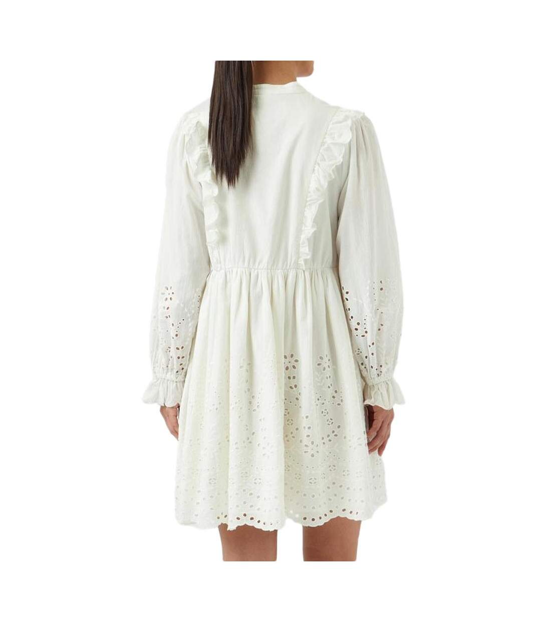 Robe blanche femme yas yasluma-2