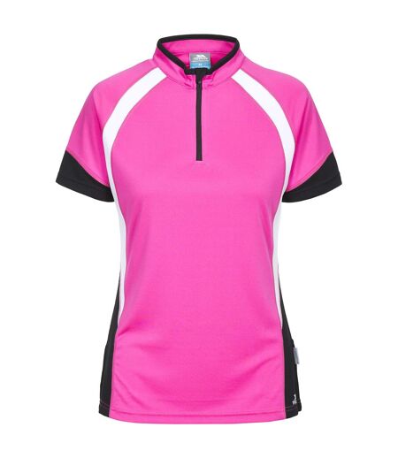 Trespass Womens/Ladies Harpa Short Sleeve Cycling Top (Pink Glow)