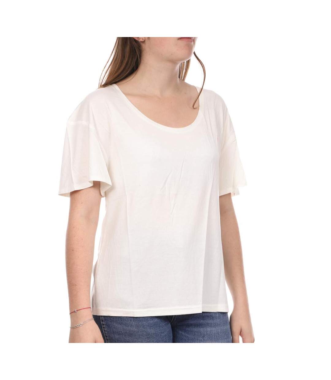 T-shirt Blanc Femme Teddy Smith Tifani - S