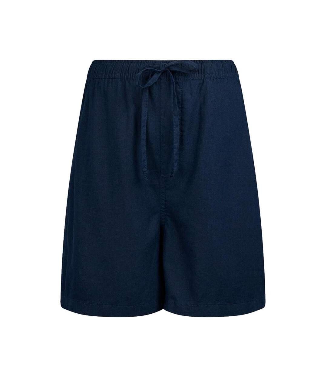 Short en lin marine femme teddy smith jett linen-1