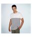 T-shirt breton adulte blanc / bleu marine Front Row-4