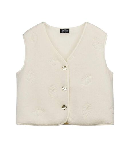 Gilet blanc femme teddy smith eyes
