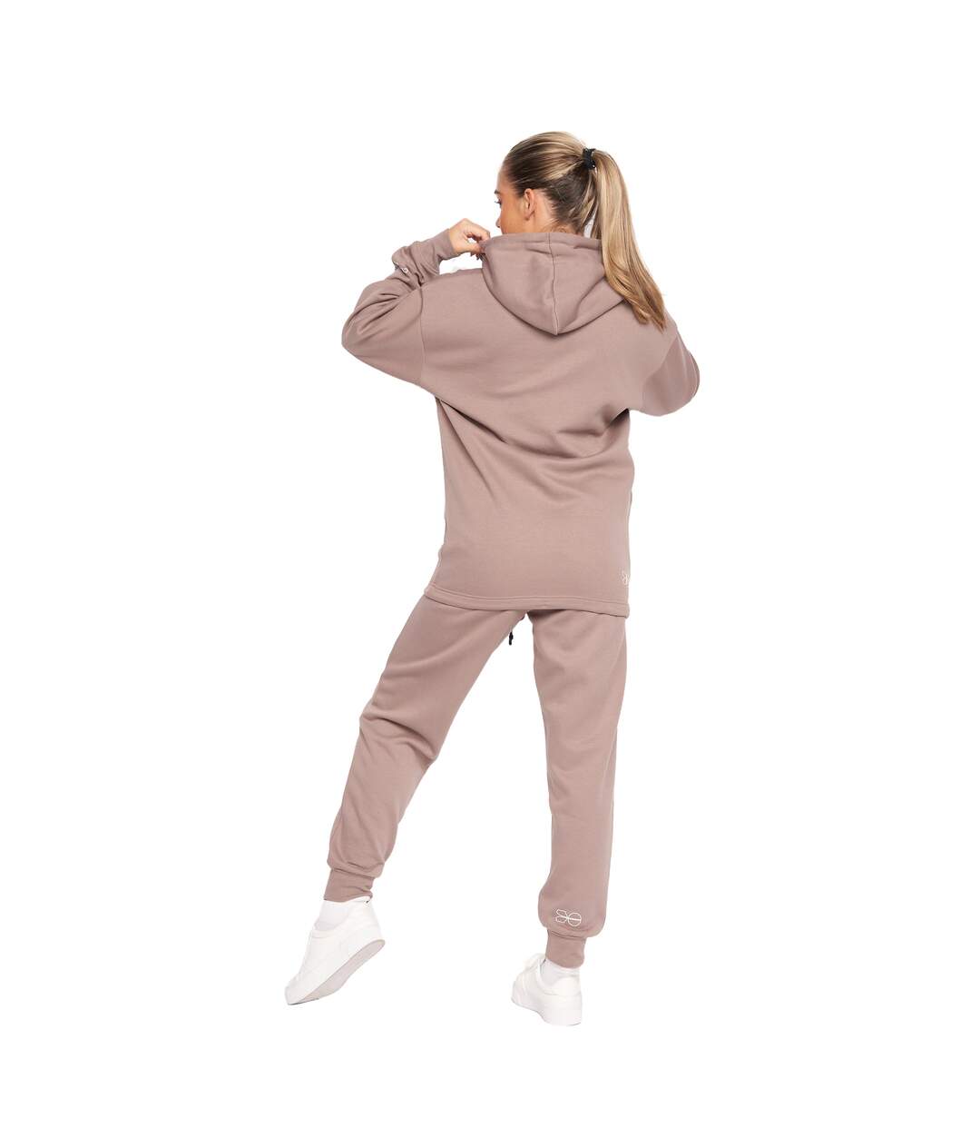 Sweat À Capuche Reny Femme Taupe Crosshatch-3