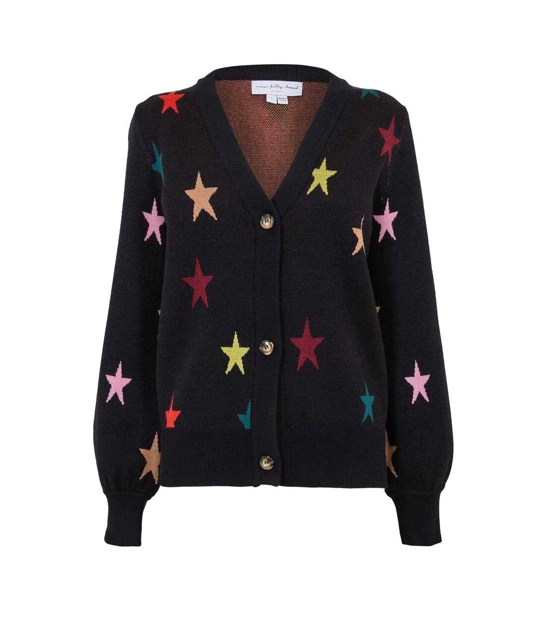 Womens/ladies Bishop Cardigan Black Melange Never Fully Dressed-2