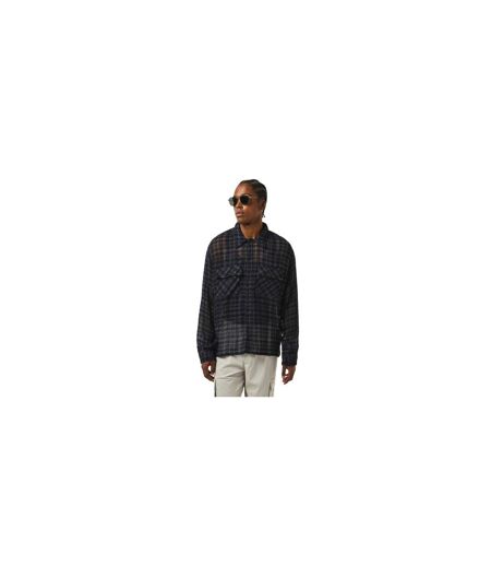 Mens Utility Overshirt Blue Check Represent