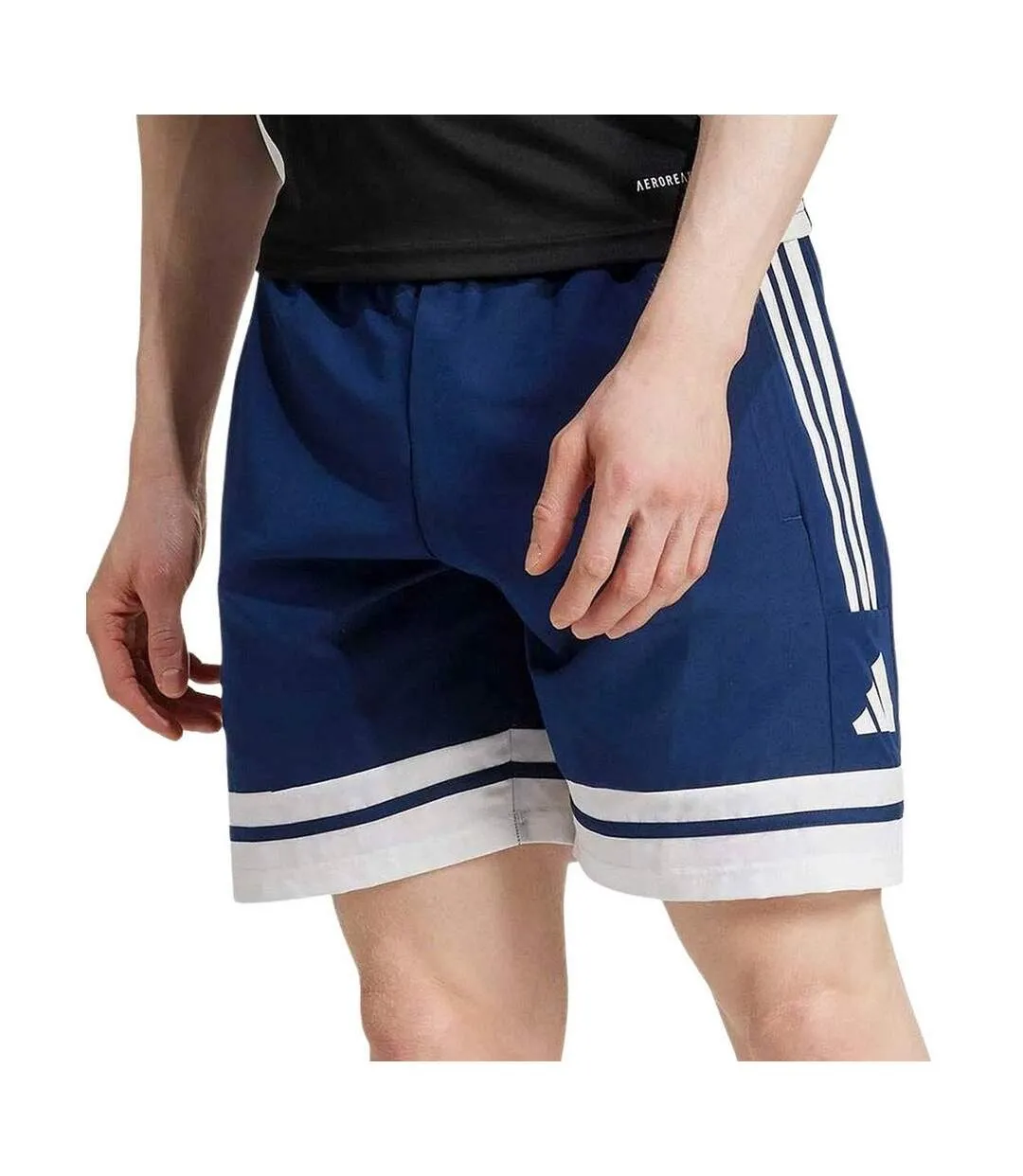 Short Squadra Downtime Homme Bleu Marine Adidas-1