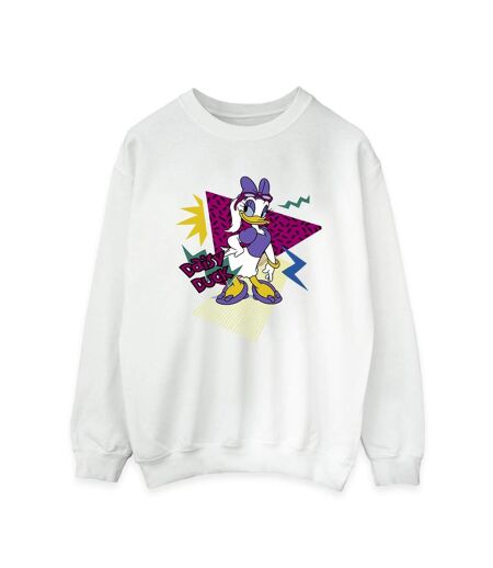 Disney Sweatshirt cool Daisy Duck Femme/Ladies (Blanc) - UTBI28449