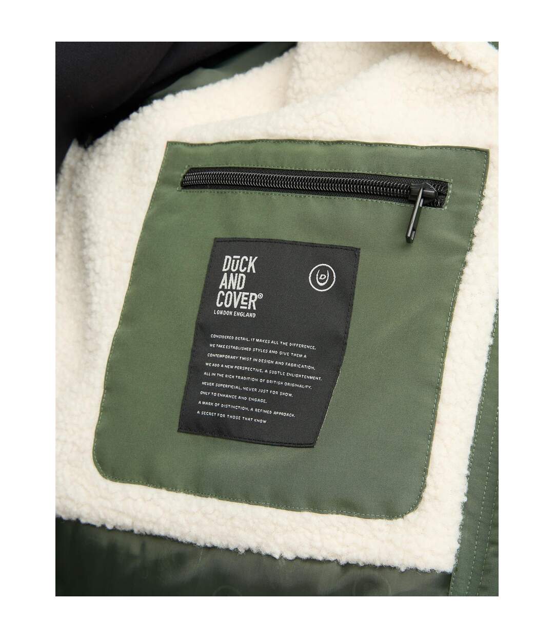 Mens Copfords Jacket Dark Olive Duck And Cover-4